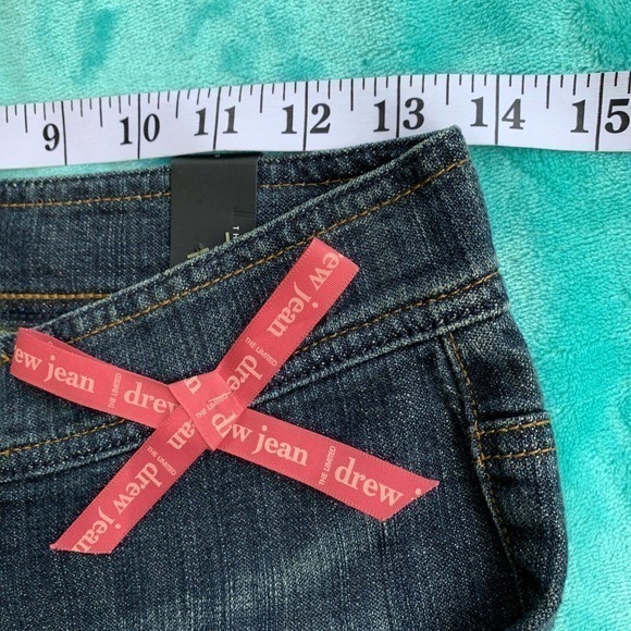 The Limited Vtg Drew Y2K Blue Jeans Straight Capri Low Rise Med Wash Sz 0 New‎ - Picture 3 of 8
